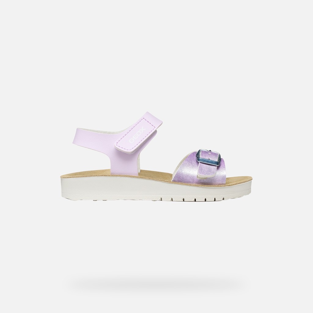 Open sandals SANDAL COSTAREI GIRL Light lilac - image number 1 | GEOX