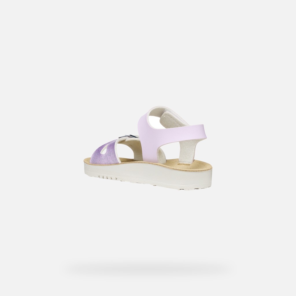 Open sandals SANDAL COSTAREI GIRL Light lilac - image number 3 | GEOX