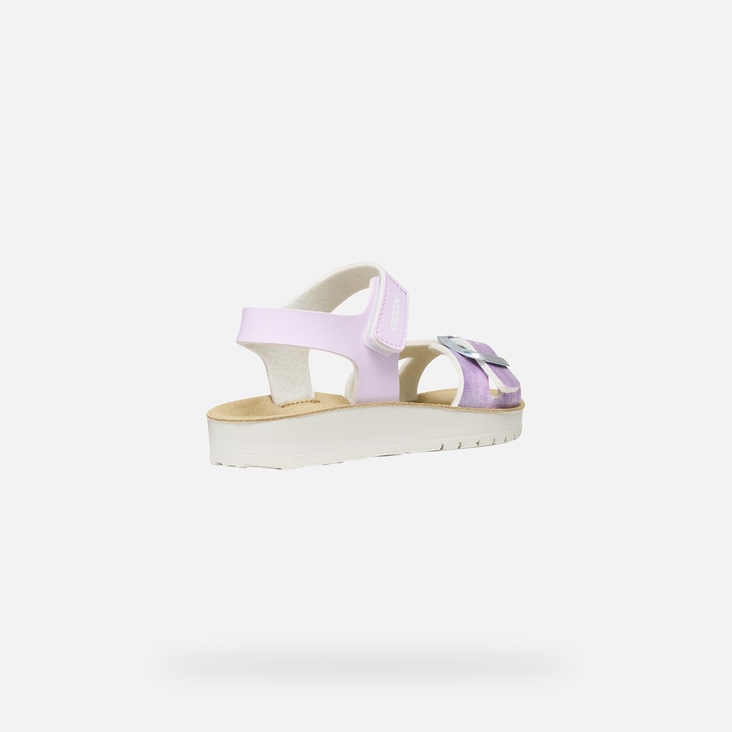 Open sandals SANDAL COSTAREI GIRL Light lilac - image number 4 | GEOX