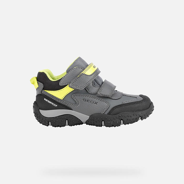 Sneakers BALTIC   BOY Dark Grey/Lime | GEOX