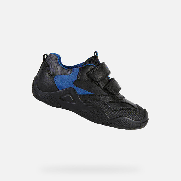 Sapatos de velcro WADER BOY Black/Royal | GEOX
