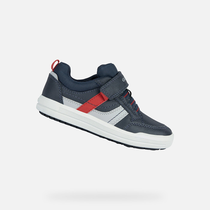 Velcro shoes ARZACH BOY Navy/Red | GEOX