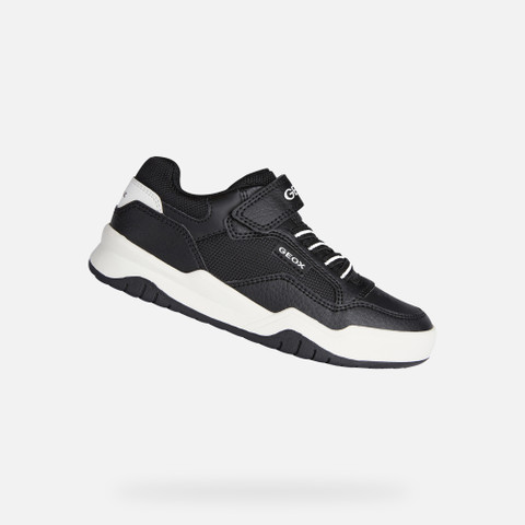 Low Top Sneakers PERTH BOY Black/White - image number 0 | GEOX