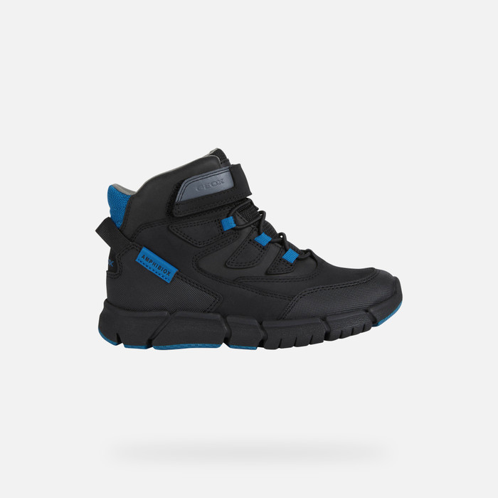 FLEXYPER B ABX: Boy's Black Rainproof Boots | Geox®