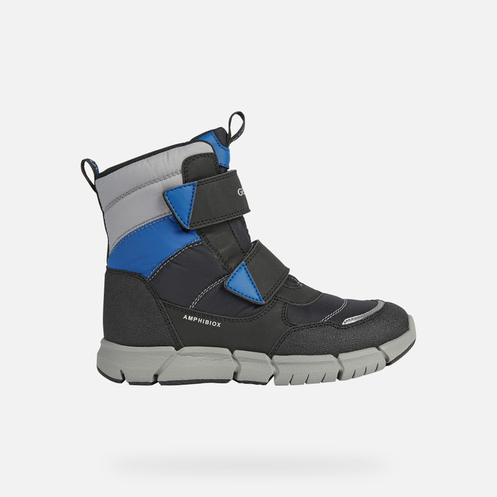 Deshacer sitio Cabecear Geox® FLEXYPER B ABX: Kids' Black Waterproof Boots | Geox®