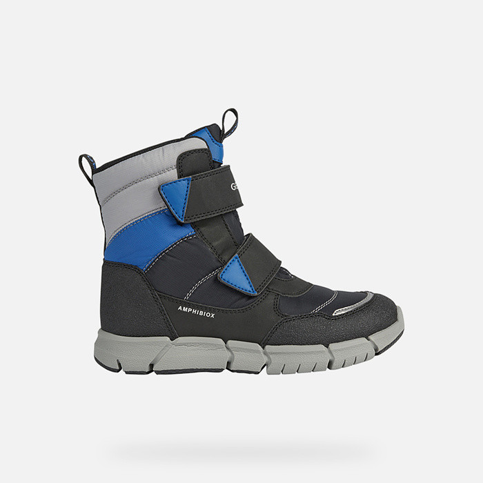 Waterproof boots FLEXYPER ABX BOY Black/Royal | GEOX