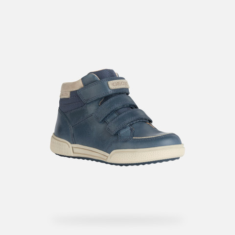 velcro shoes POSEIDO BOY Navy/Grey - image number 2 | GEOX