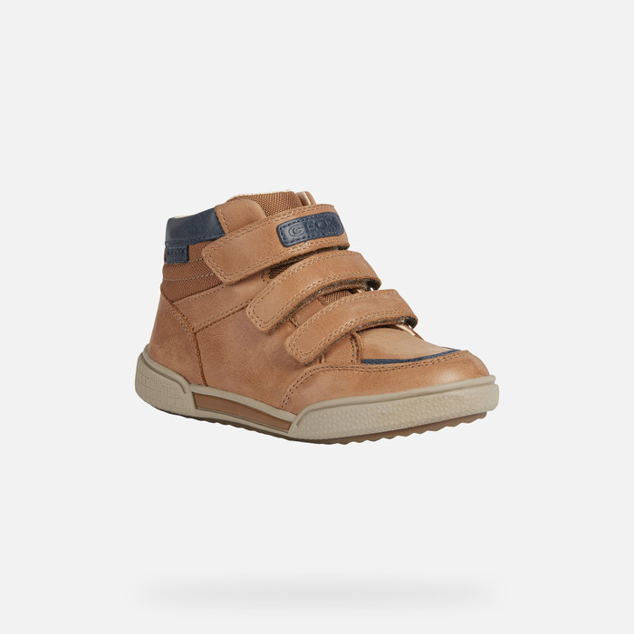 cognac sneaker booties