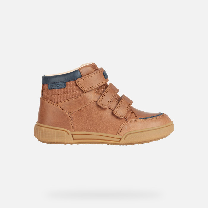 Geox® POSEIDO BOY: Velcro Shoes cognac Junior Boy | Geox® FW