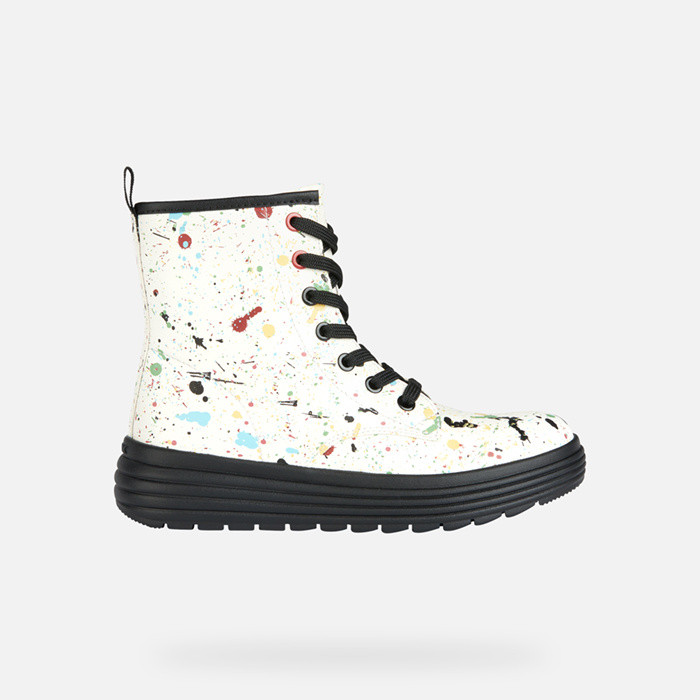 Combat boots PHAOLAE GIRL White/Multicolor | GEOX