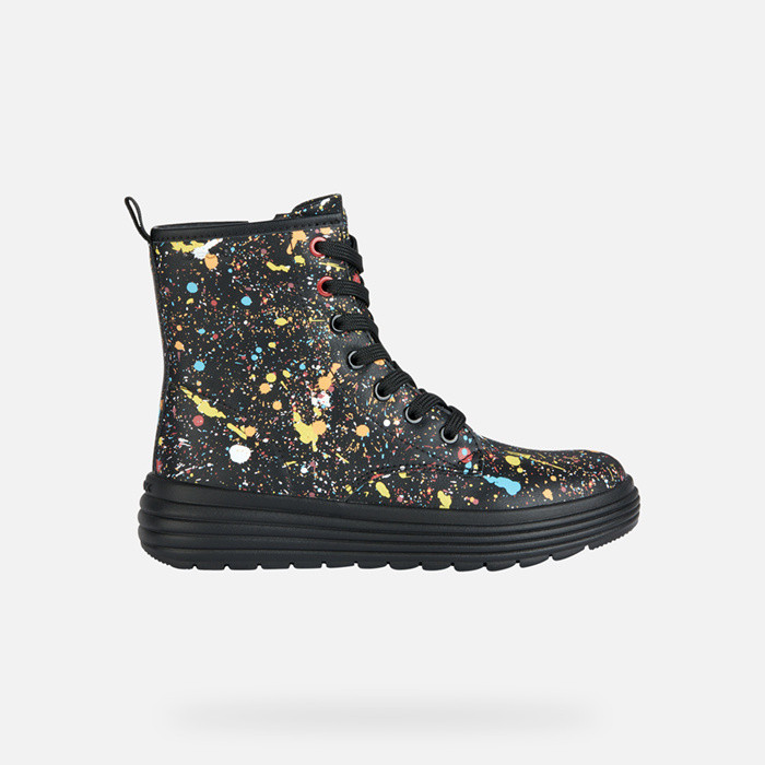 Combat boots PHAOLAE GIRL Black/Multicolor | GEOX