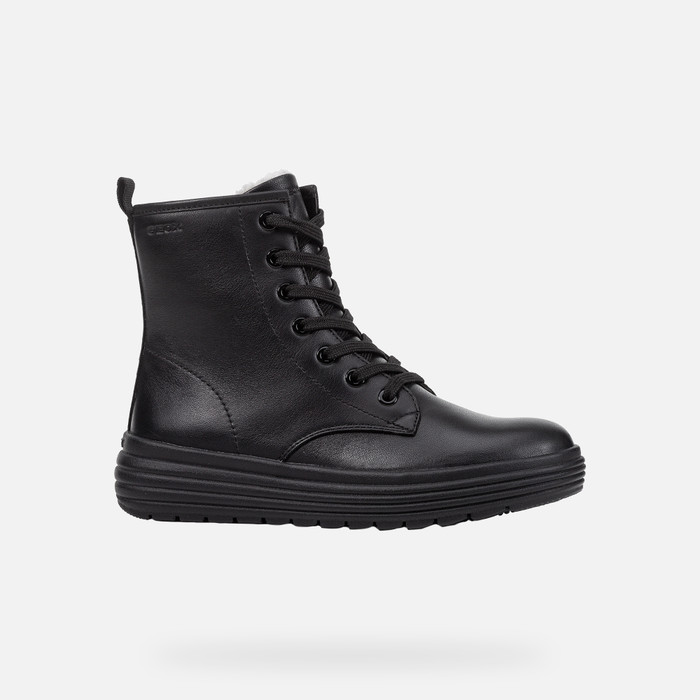 Geox® Junior Black Combat Boots |