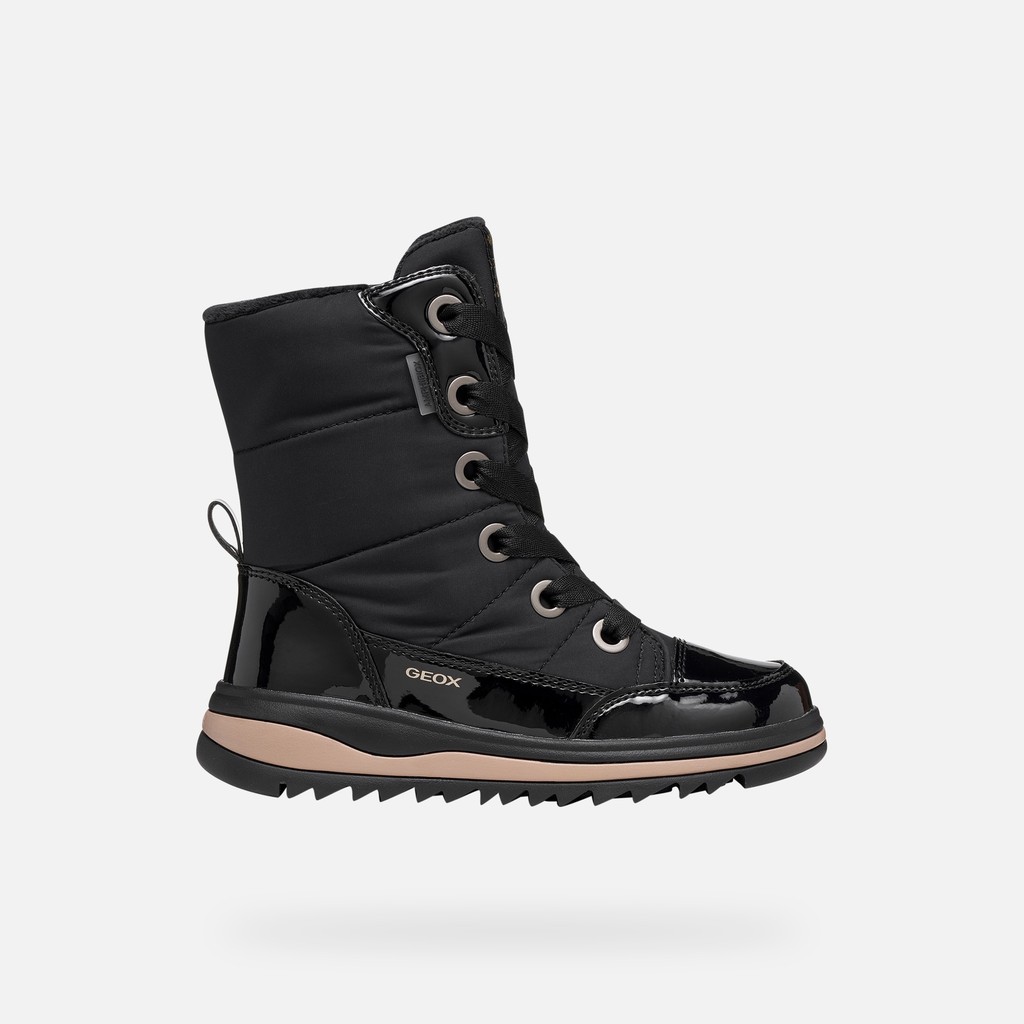Bottines imperm&eacute;ables de neige ADELHIDE ABX FILLE Noir - image number 1 | GEOX