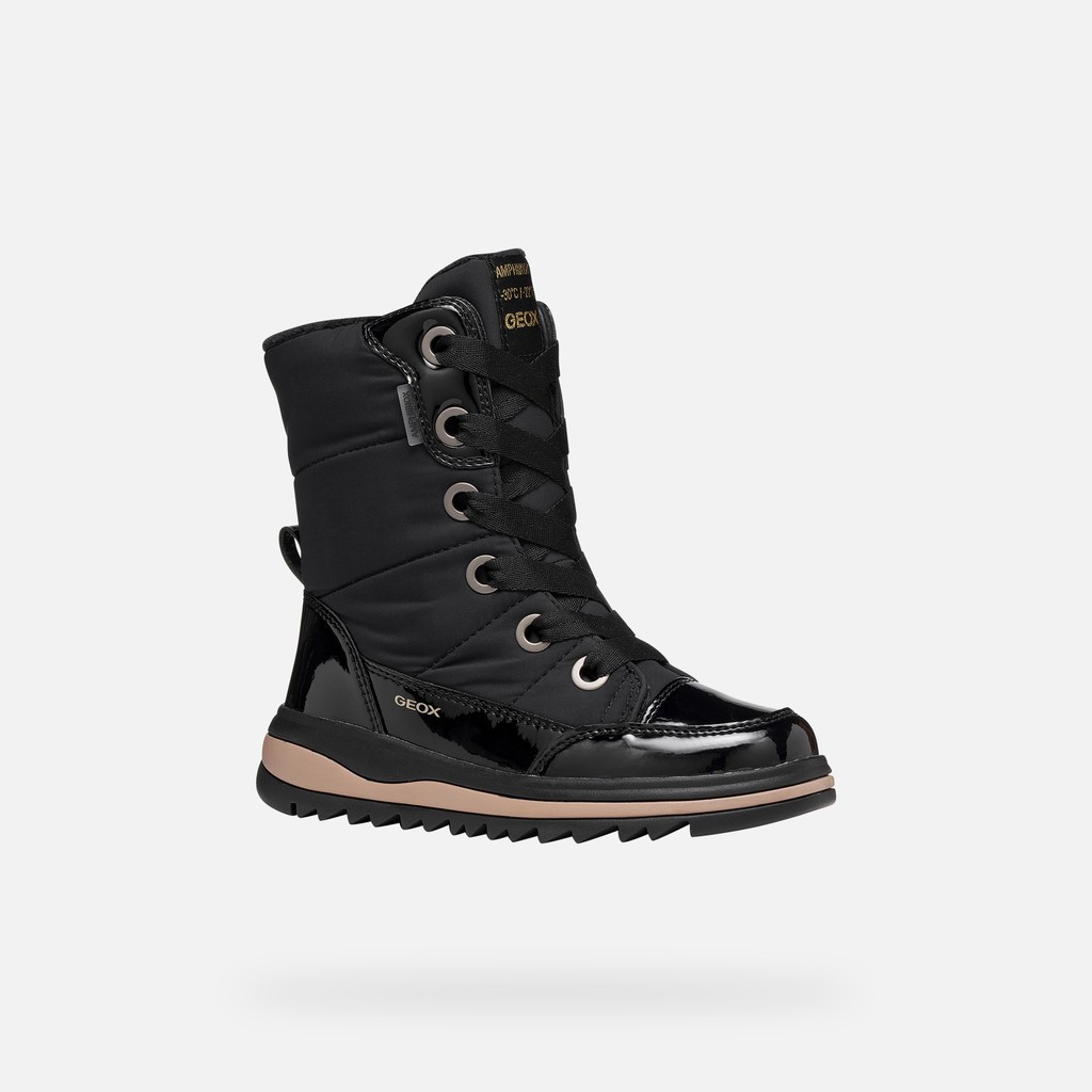 Bottines imperm&eacute;ables de neige ADELHIDE ABX FILLE Noir - image number 2 | GEOX