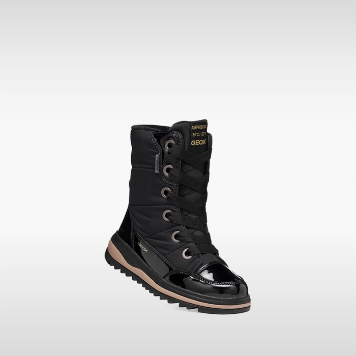 Bottines imperm&eacute;ables de neige ADELHIDE ABX FILLE Noir | GEOX