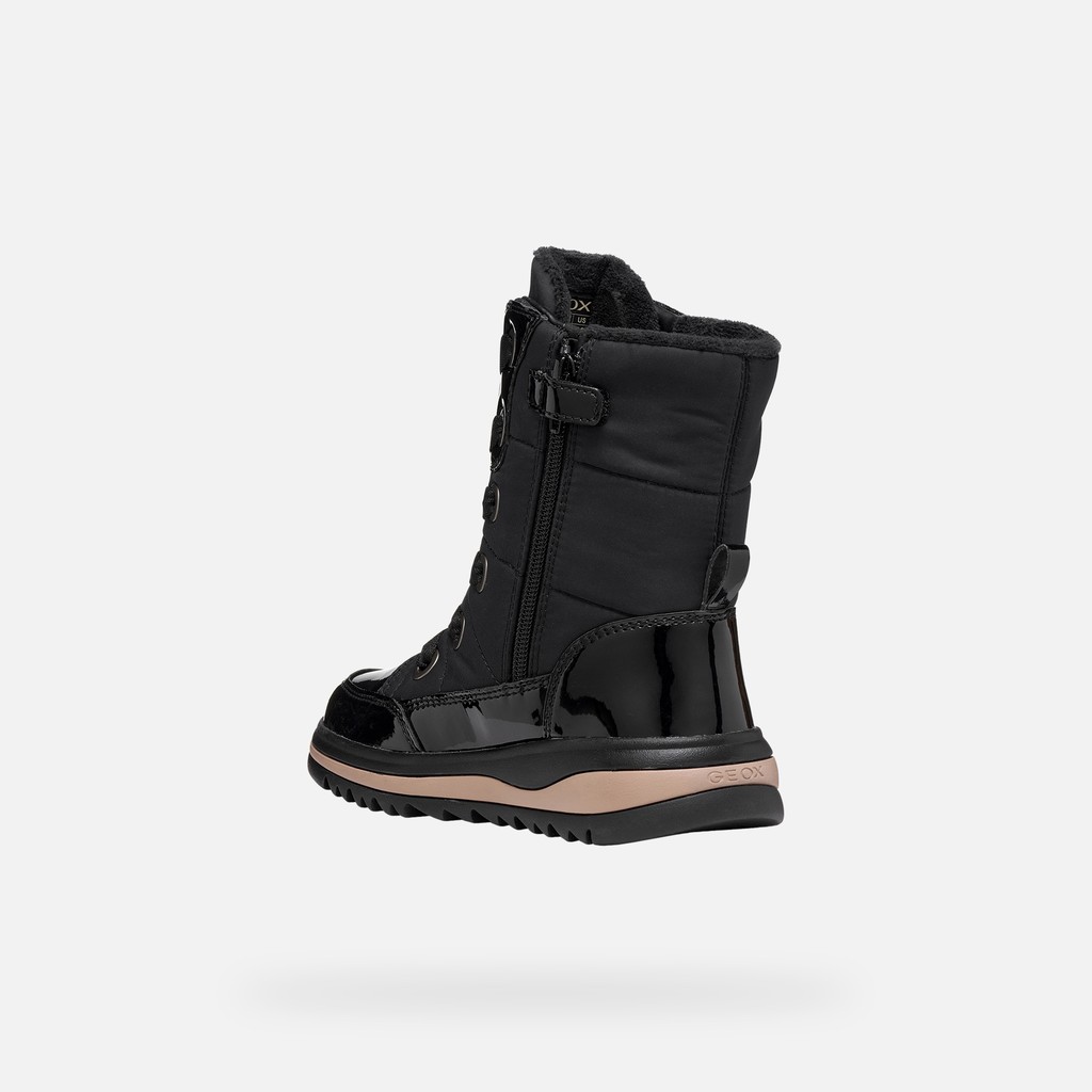 Bottines imperm&eacute;ables de neige ADELHIDE ABX FILLE Noir - image number 3 | GEOX