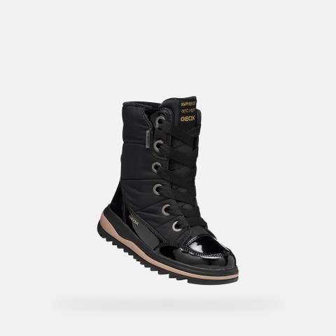 Bottines imperm&eacute;ables de neige ADELHIDE ABX FILLE Noir - image number 4 | GEOX