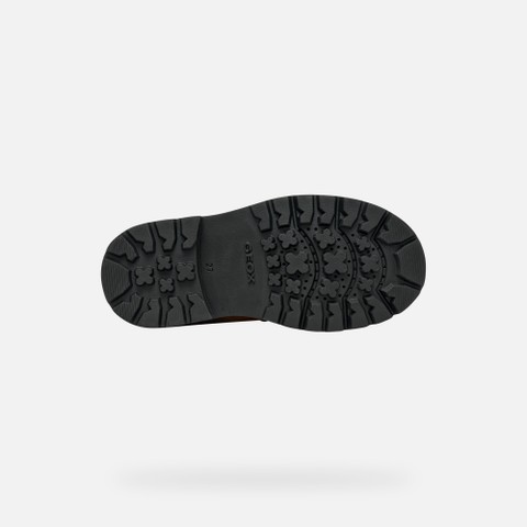 Stiefeletten SHAYLAX JUNIOR Cognac/Schwarz - image number 6 | GEOX
