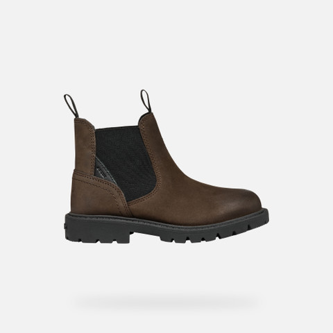 Chelsea boots SHAYLAX JUNIOR Coffee/Black - image number 1 | GEOX