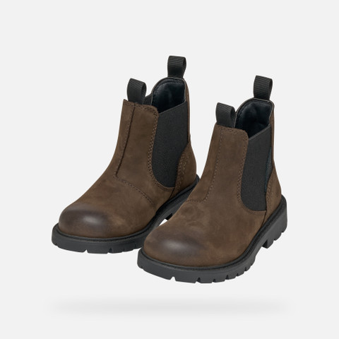Chelsea boots SHAYLAX JUNIOR Coffee/Black - image number 7 | GEOX