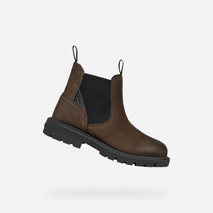 Chelsea boots SHAYLAX JUNIOR Testa di Moro/Schwarz | GEOX