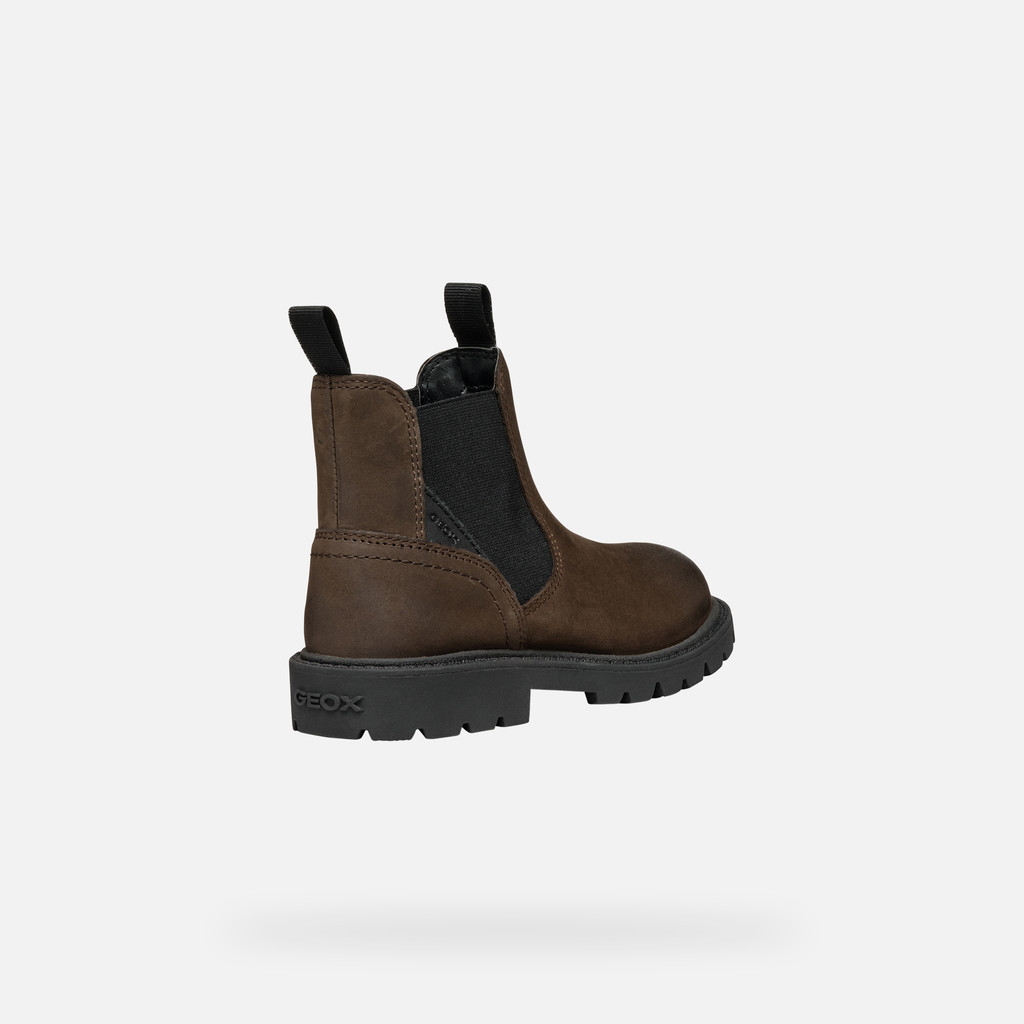 Chelsea boots SHAYLAX JUNIOR Coffee/Black - image number 4 | GEOX
