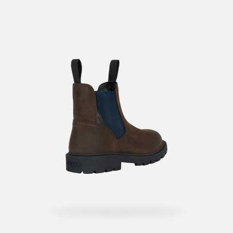 mid calf boots SHAYLAX JUNIOR Brown/Navy - image number 4 | GEOX