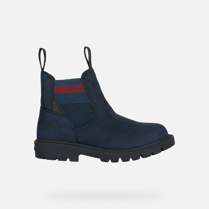 Chelsea boots SHAYLAX JUNIOR Navy/Red | GEOX
