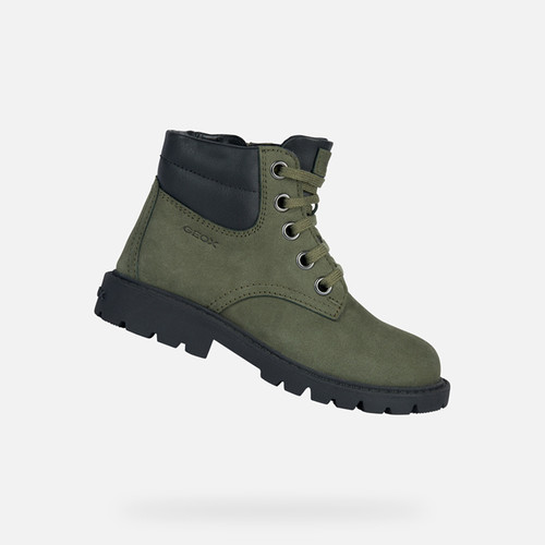 BOTTES GARÇON SHAYLAX JUNIOR - VERT FONCÉ/NOIR