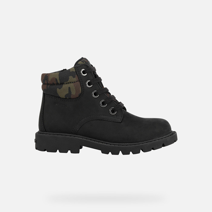 Mid calf boots SHAYLAX JUNIOR Black/Mimetic | GEOX