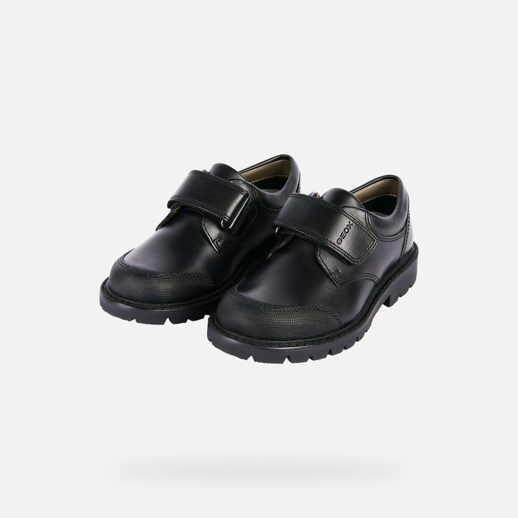 leather shoes SHAYLAX BOY Black - image number 7 | GEOX