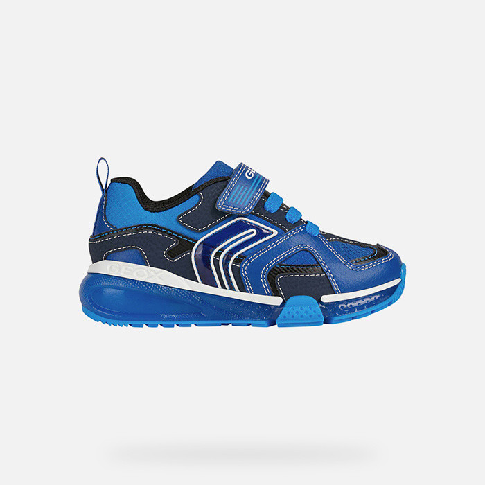 Chaussures avec lumières BAYONYC GARÇON Bleu roi/Bleu clair | GEOX