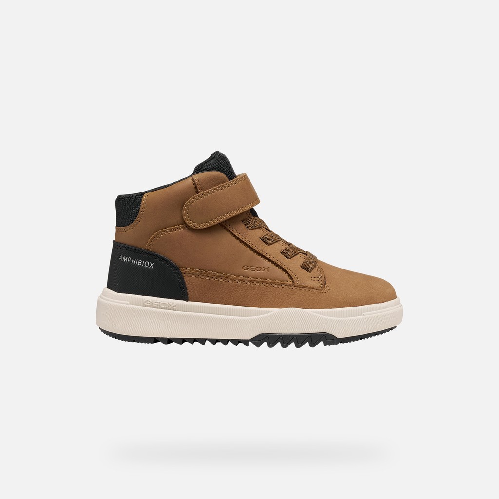 Waterproof ankle boots BUNSHEE ABX BOY Brown - image number 1 | GEOX