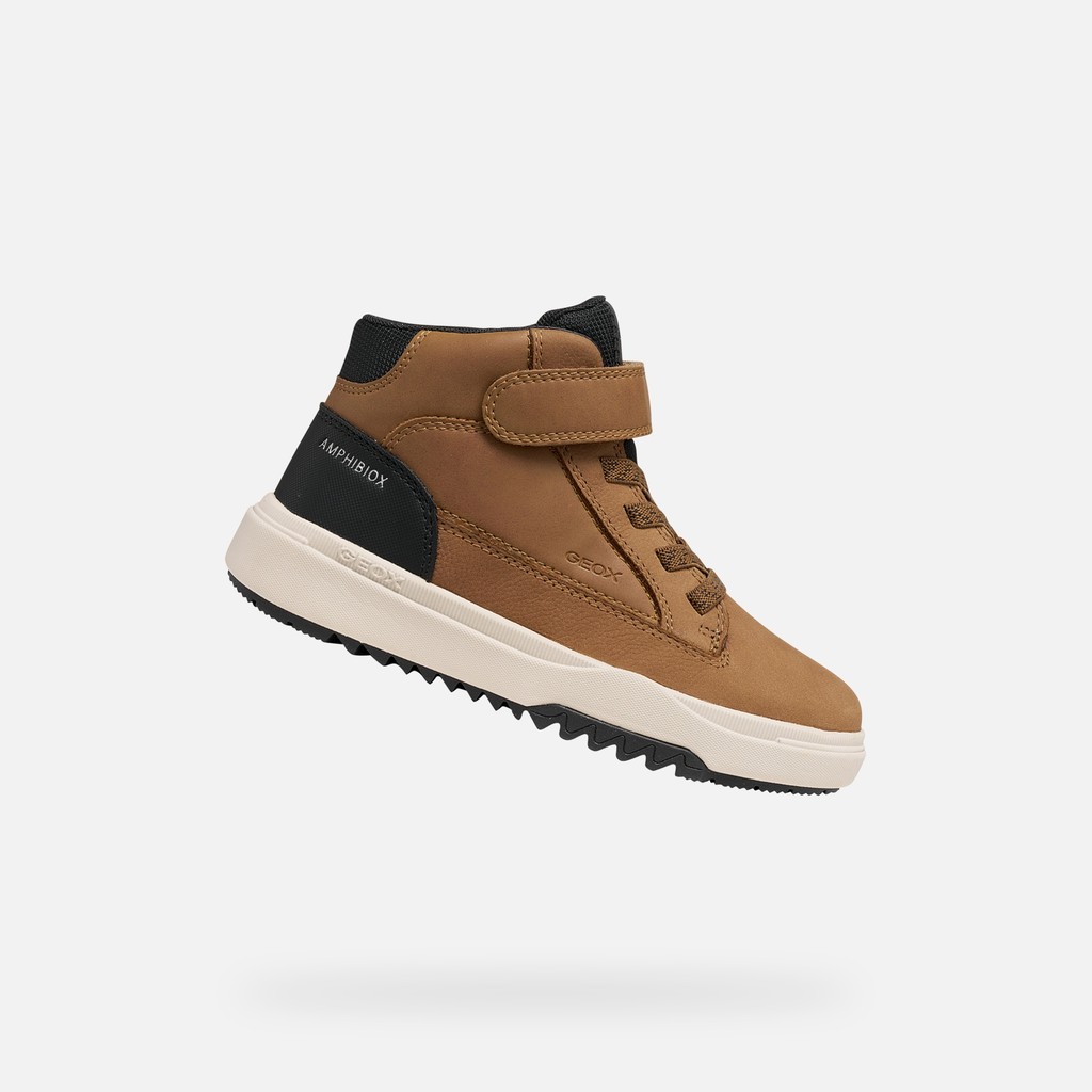Waterproof ankle boots BUNSHEE ABX BOY Brown - image number 0 | GEOX