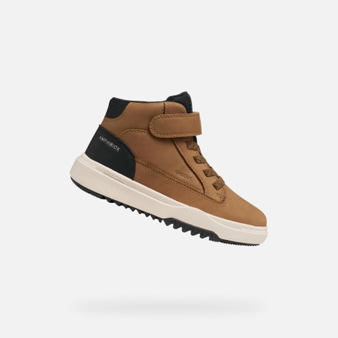 Waterproof ankle boots BUNSHEE ABX BOY Brown | GEOX