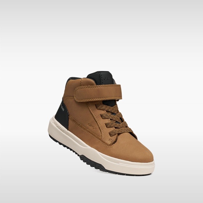 Waterproof ankle boots BUNSHEE ABX BOY Brown | GEOX