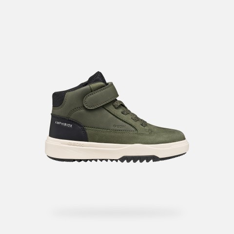 Wasserfeste Stiefeletten BUNSHEE ABX JUNGE Milit&auml;rgr&uuml;n - image number 2 | GEOX