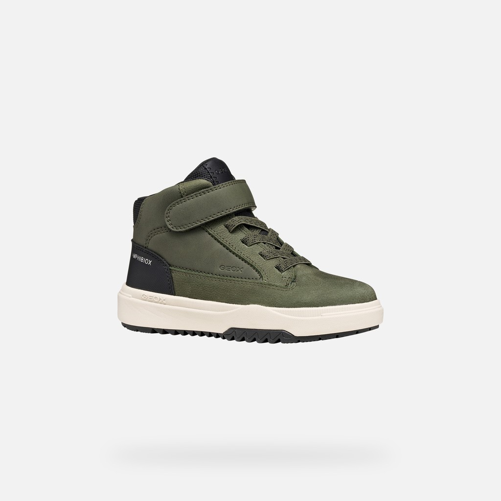 Wasserfeste Stiefeletten BUNSHEE ABX JUNGE Milit&auml;rgr&uuml;n - image number 3 | GEOX