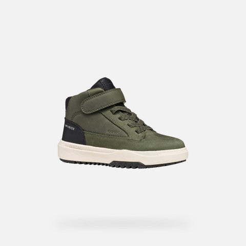 Wasserfeste Stiefeletten BUNSHEE ABX JUNGE Milit&auml;rgr&uuml;n - image number 3 | GEOX