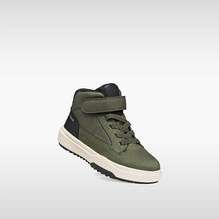 Bottines imperm&eacute;ables BUNSHEE ABX GAR&Ccedil;ON Vert militaire | GEOX