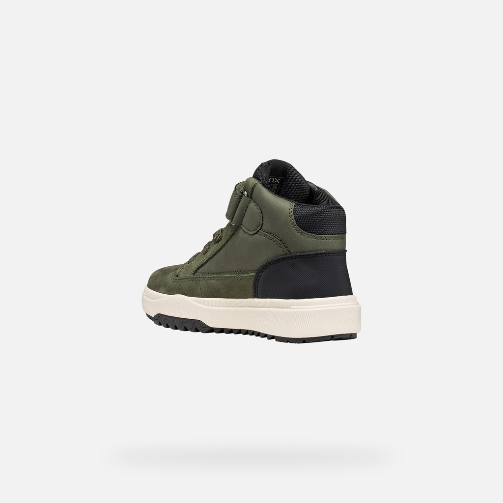 Wasserfeste Stiefeletten BUNSHEE ABX JUNGE Milit&auml;rgr&uuml;n - image number 4 | GEOX