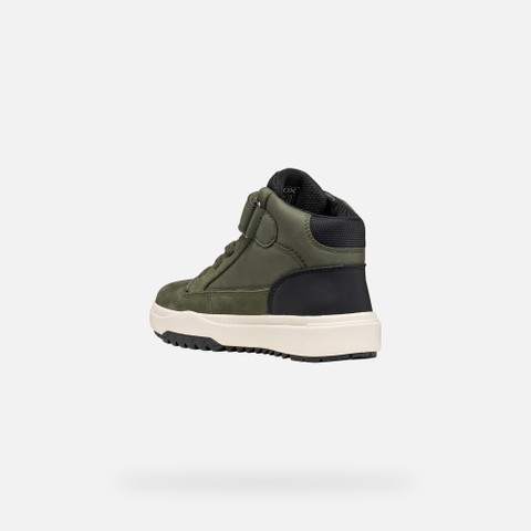 Wasserfeste Stiefeletten BUNSHEE ABX JUNGE Milit&auml;rgr&uuml;n - image number 4 | GEOX