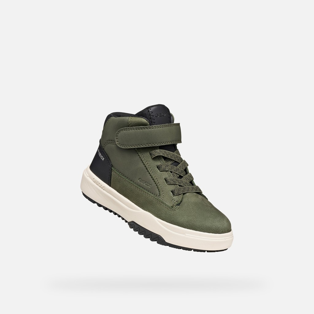 Wasserfeste Stiefeletten BUNSHEE ABX JUNGE Milit&auml;rgr&uuml;n - image number 5 | GEOX