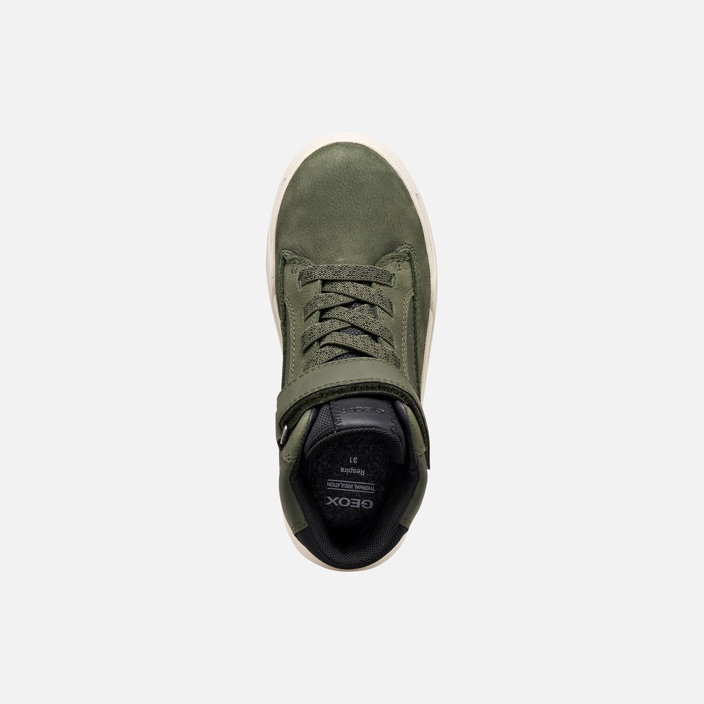 Wasserfeste Stiefeletten BUNSHEE ABX JUNGE Milit&auml;rgr&uuml;n - image number 6 | GEOX