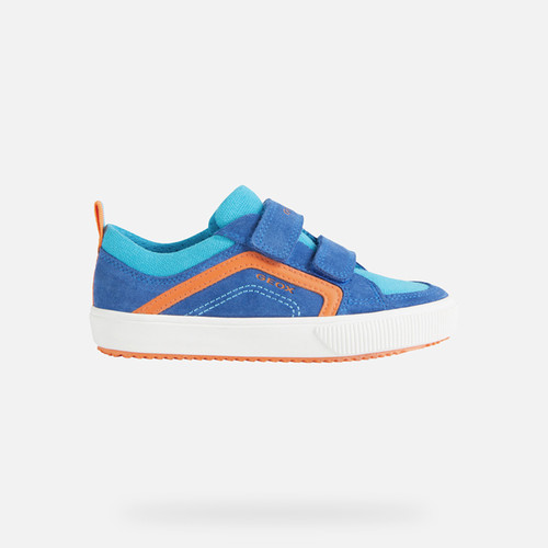 Sneakers ALONISSO JUNIOR Royal/Orange | GEOX