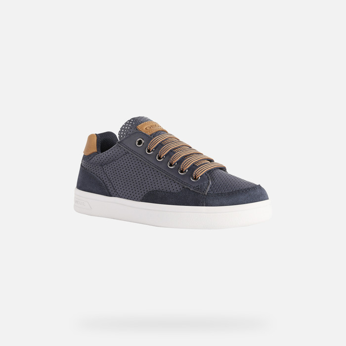 DJROCK: Junior Navy Low Top Sneakers Geox ® Online