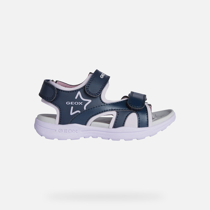Sandals VANIETT GIRL Navy/Lilac | GEOX