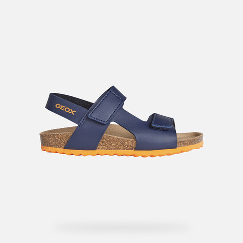 Sandals GHITA BOY Navy/Orange | GEOX