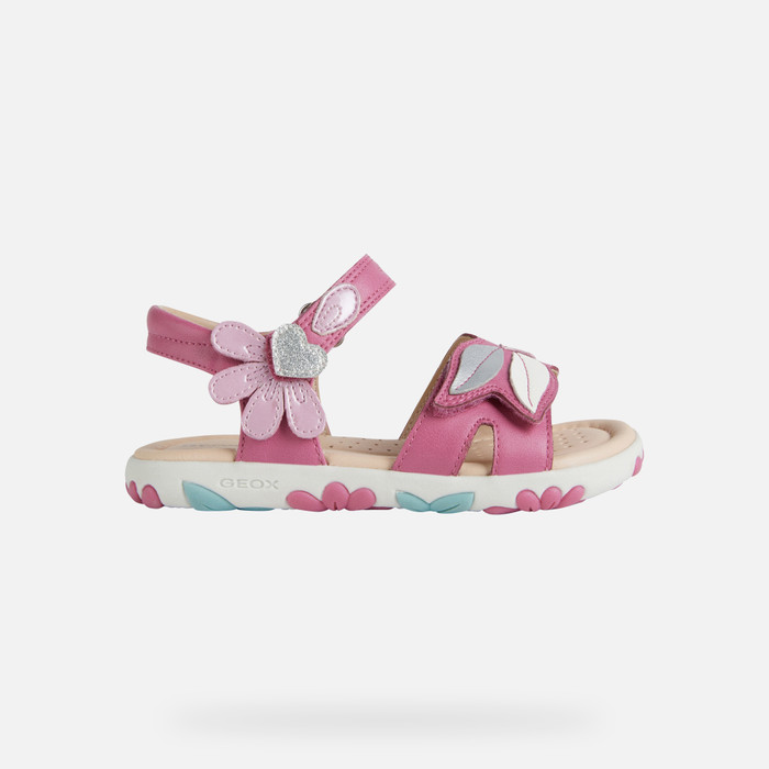 Geox® HAITI Junior Girl: Fuchsia Sandals |