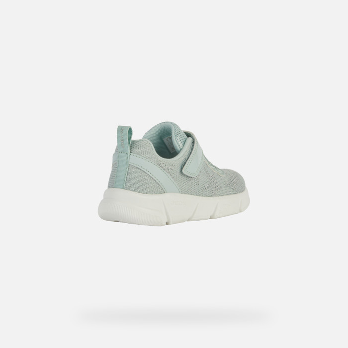 Scarpe Geox J Aril Girl D Per Bambine E Ragazze - Sneakers In Tessuto Con Suola In Gomma, Comode E Traspiranti